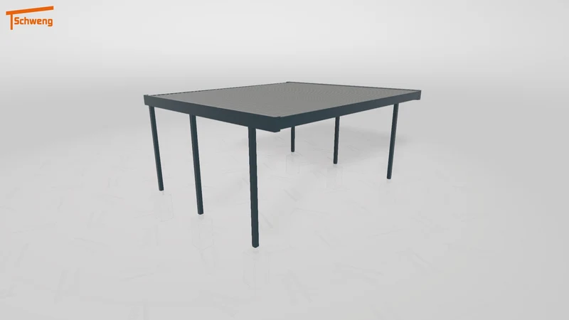 #DE Schweng Flachdachcarport C600+ (ID bkj32r)