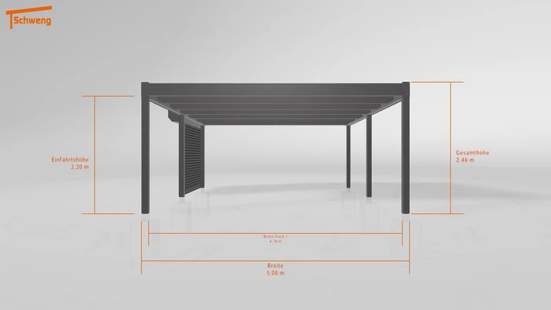 #DE Schweng Flachdachcarport C600+ (ID x7523y) #MTG