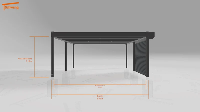 #DE Schweng Flachdachcarport C600+ (ID x7523y) #MTG
