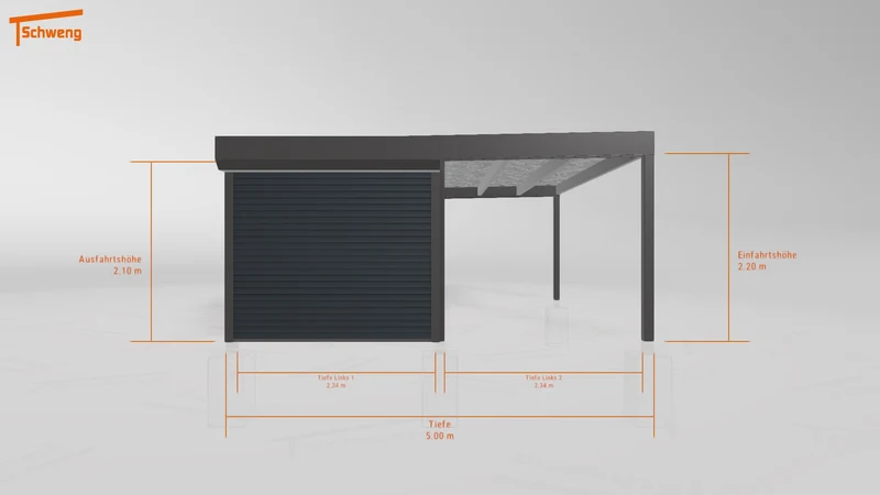 #DE Schweng Flachdachcarport C600+ (ID x7523y) #MTG