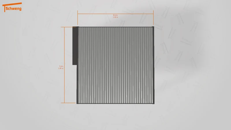 #DE Schweng Flachdachcarport C600+ (ID x7523y) #MTG