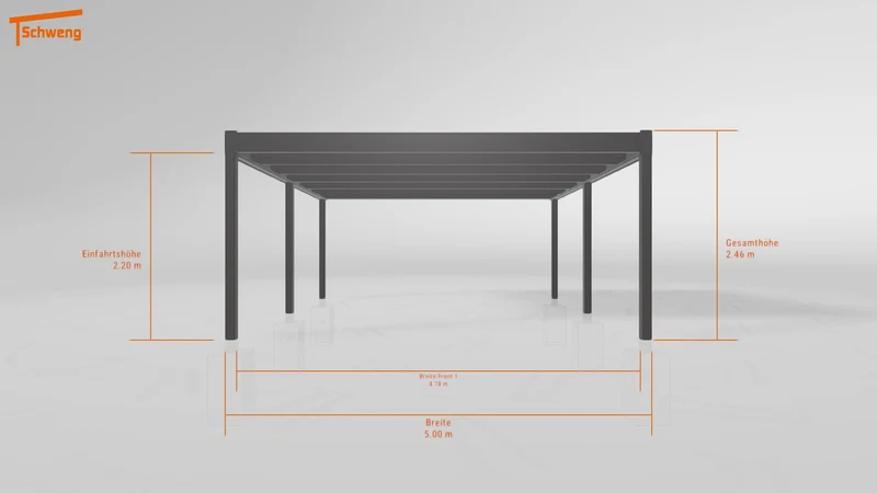 #DE Schweng Flachdachcarport C600+ (ID yg7b2b) #MTG