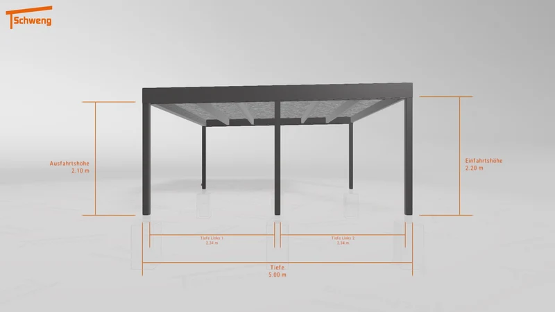 #DE Schweng Flachdachcarport C600+ (ID yg7b2b) #MTG