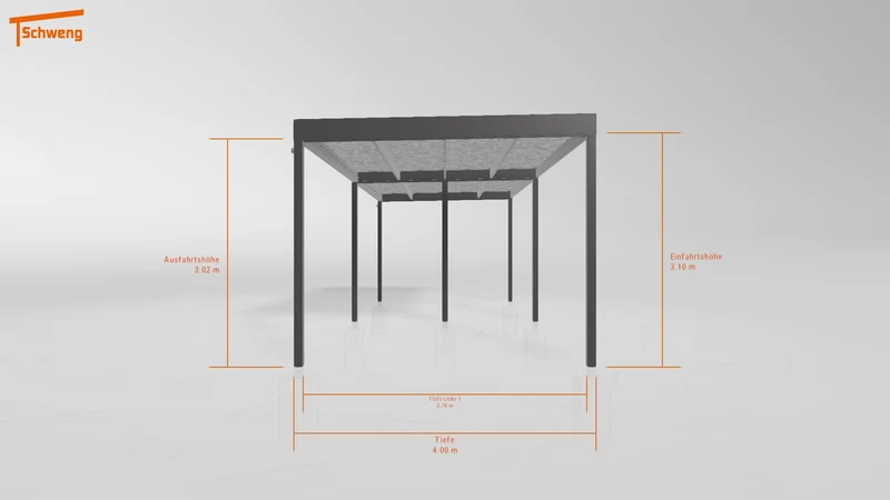 #DE Schweng Flachdachcarport C600 (ID 42vgk7) #MTG
