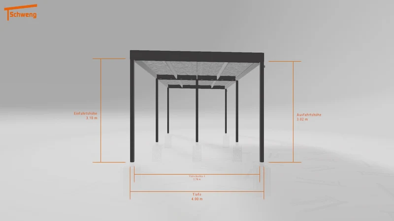 #DE Schweng Flachdachcarport C600 (ID 42vgk7) #MTG