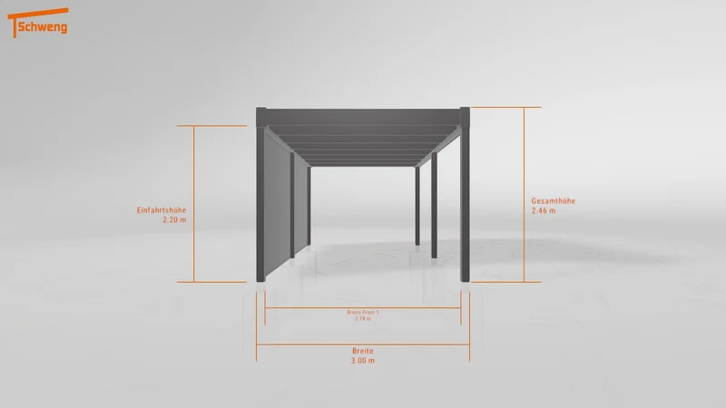 #DE Schweng Flachdachcarport C600+ (ID g7pbzp) #MTG