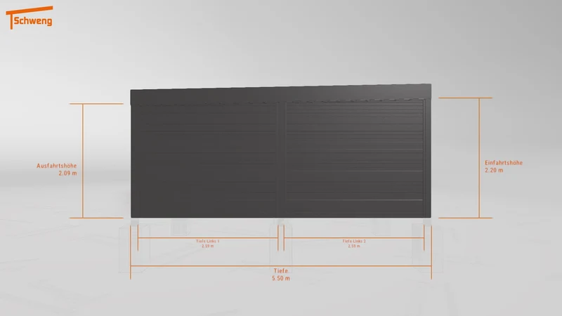 #DE Schweng Flachdachcarport C600+ (ID g7pbzp) #MTG