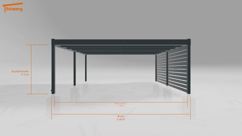 #DE Schweng Flachdachcarport C600+ (ID w3yrp4) #MTG