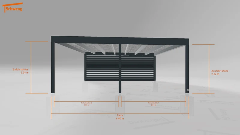 #DE Schweng Flachdachcarport C600+ (ID w3yrp4) #MTG