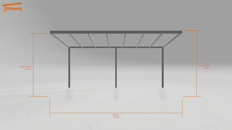 #DE Schweng Pultdachcarport S400 (ID zbxgm7)