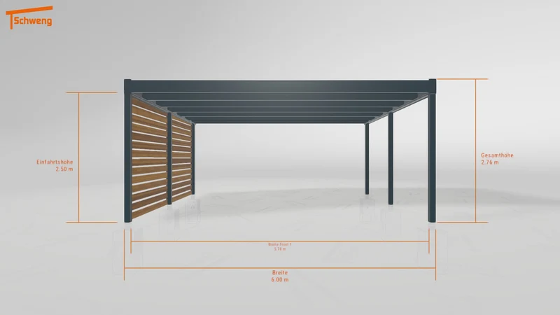 #DE Schweng Flachdachcarport C600+ (ID 33pvvx) #MTG