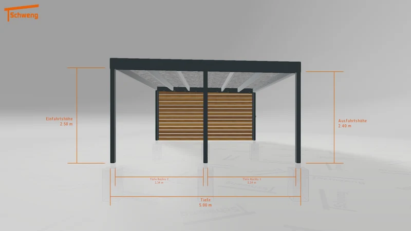 #DE Schweng Flachdachcarport C600+ (ID 33pvvx) #MTG