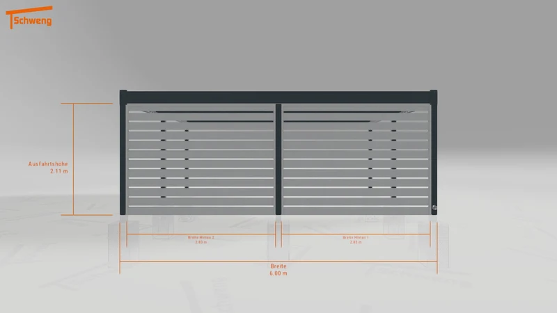 #DE Schweng Flachdachcarport C600 (ID mjrq24) #MTG