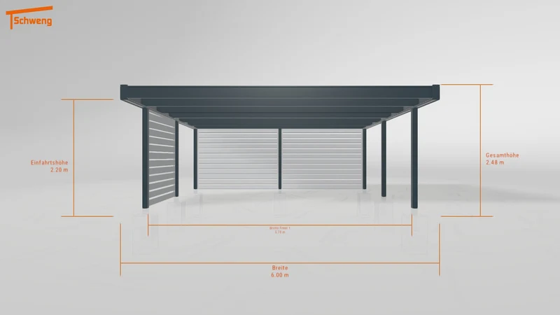 #DE Schweng Flachdachcarport C600 (ID 5m9d9p) #MTG