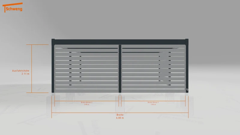 #DE Schweng Flachdachcarport C600 (ID 5m9d9p) #MTG