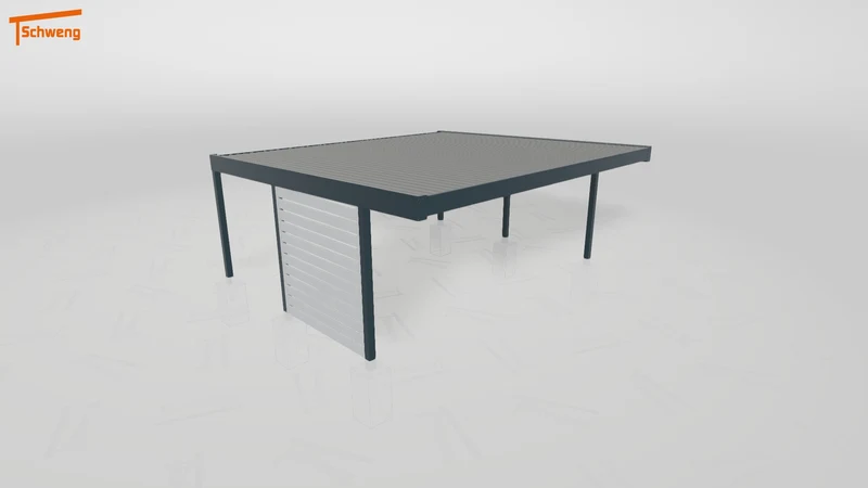 #DE Schweng Flachdachcarport C600 (ID 9wx5x9) #MTG