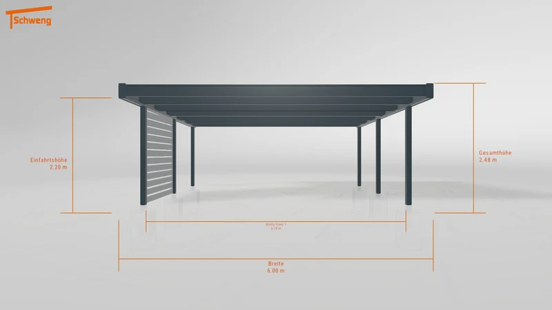#DE Schweng Flachdachcarport C600 (ID 9wx5x9) #MTG