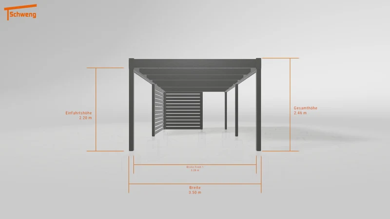 #DE Schweng Flachdachcarport C600 (ID v49827) #MTG