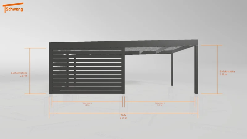 #DE Schweng Flachdachcarport C600 (ID v49827) #MTG