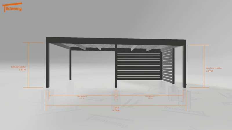 #DE Schweng Flachdachcarport C600 (ID v49827) #MTG