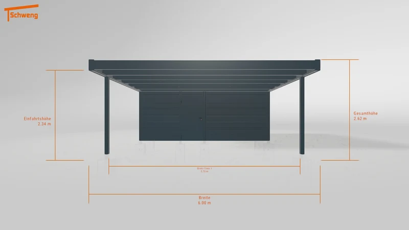 #DE Schweng Flachdachcarport C600+ (ID pbqkvq) #MTG