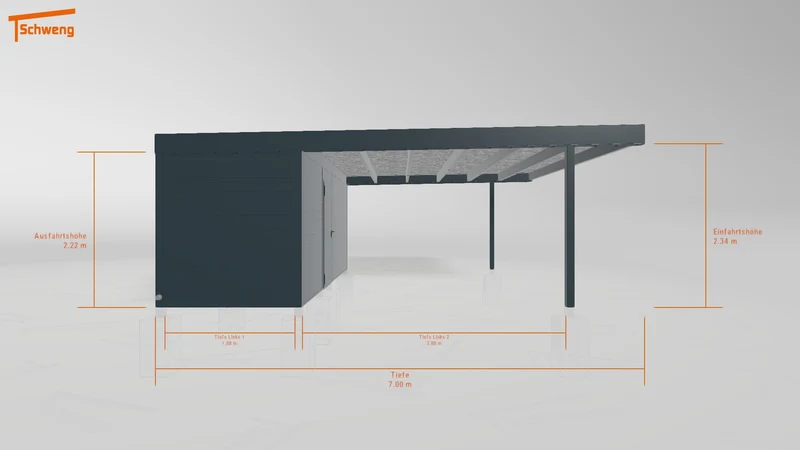 #DE Schweng Flachdachcarport C600+ (ID pbqkvq) #MTG