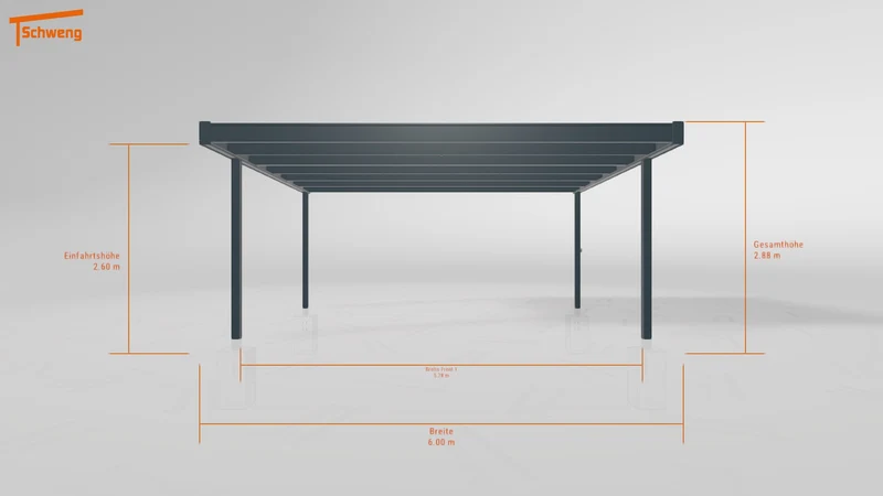 #DE Schweng Flachdachcarport C600+ (ID bkjnjp) #MTG