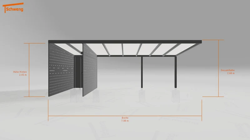 #DE Schweng Pultdachcarport S350 (ID dvzgz7)