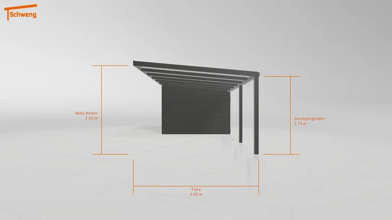 #DE Schweng Pultdachcarport S350 (ID dvzgz7)