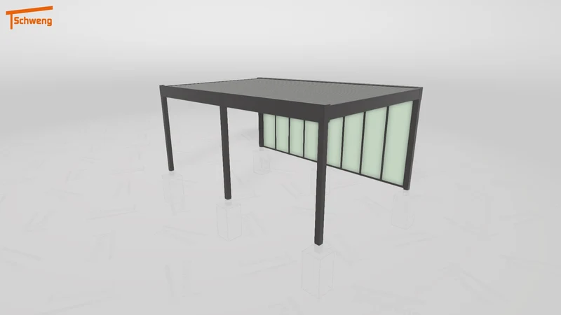 #CH Schweng Flachdachcarport C600 (ID zbxj5z) #MTG