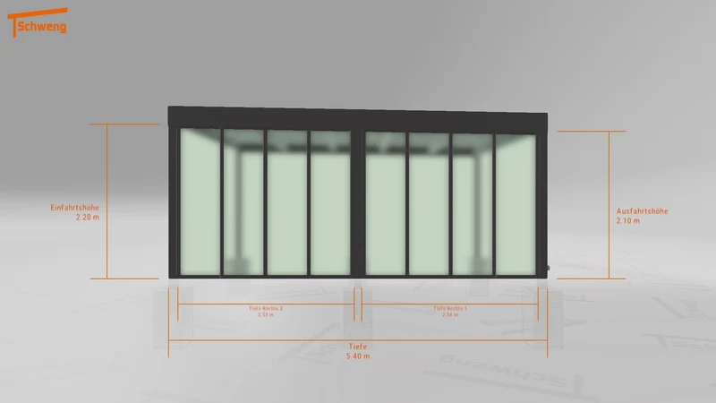 #CH Schweng Flachdachcarport C600 (ID zbxj5z) #MTG