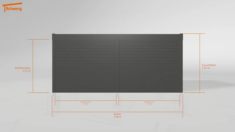 #DE Schweng Flachdachcarport C600 (ID 857d92) #MTG