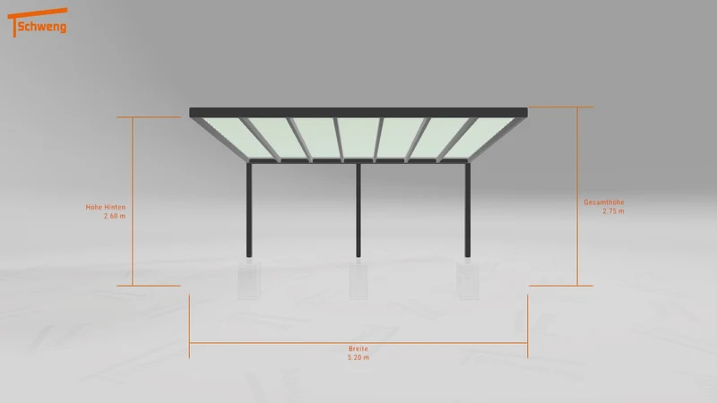 #DE Schweng Terrassenüberdachung S400 (ID n54nzy)