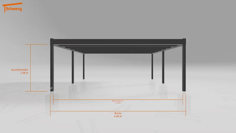#DE Schweng Flachdachcarport C600 (ID mjrqy3) #MTG