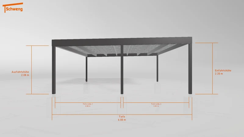 #DE Schweng Flachdachcarport C600 (ID mjrqy3) #MTG