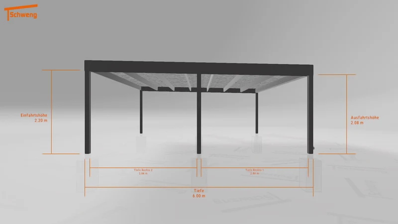 #DE Schweng Flachdachcarport C600 (ID mjrqy3) #MTG
