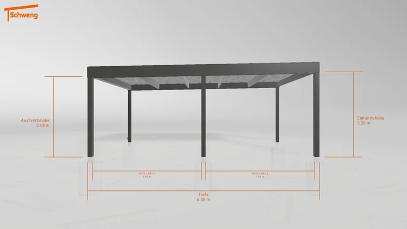 #AT Schweng Flachdachcarport C600 (ID jjrbbb) #MTG