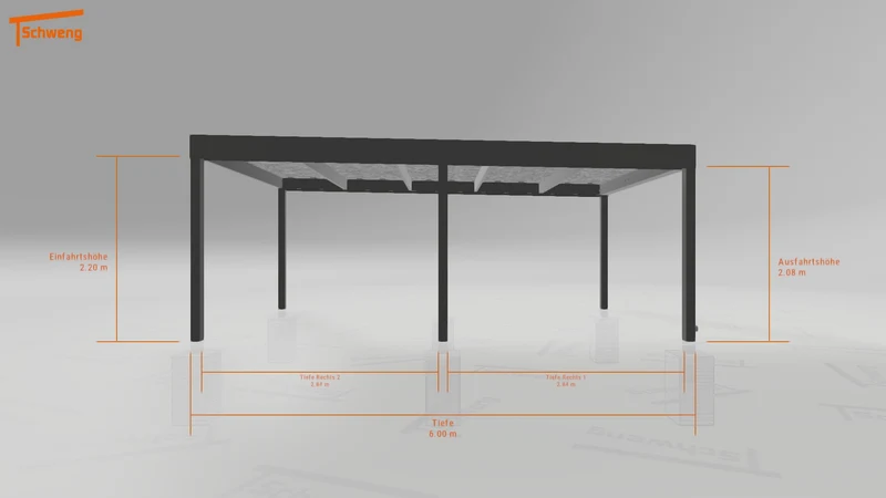 #AT Schweng Flachdachcarport C600 (ID jjrbbb) #MTG
