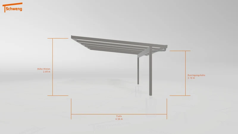 #DE Schweng Terrassenüberdachung S400 (ID w3y83b)