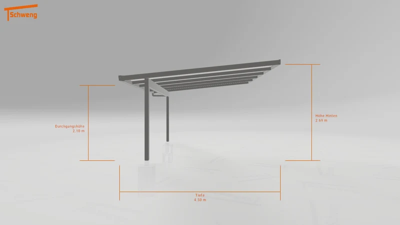 #DE Schweng Terrassenüberdachung S400 (ID w3y83b)