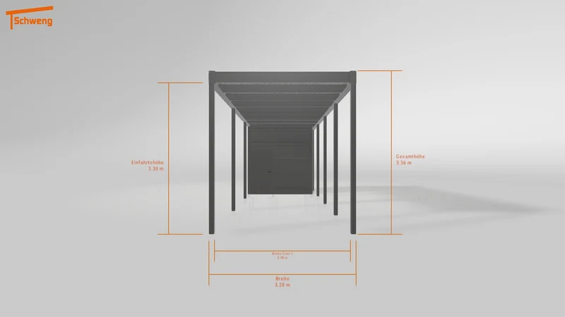 #DE Schweng Flachdachcarport C600 (ID 775n4g) #MTG