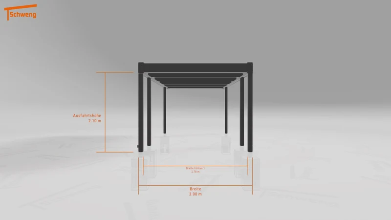 #DE Schweng Flachdachcarport C600 (ID x75ywb) #MTG