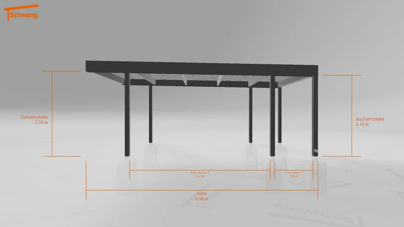 #DE Schweng Flachdachcarport C600 (ID x75ywb) #MTG