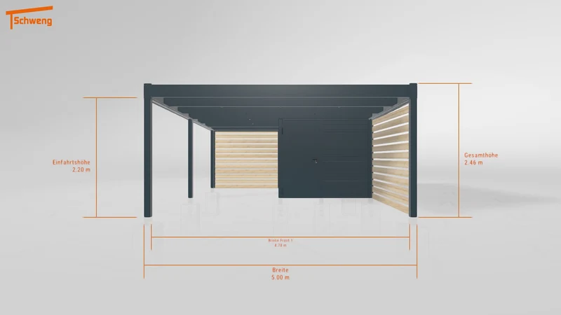 #DE Schweng Flachdachcarport C600 (ID 9wxqwg) #MTG