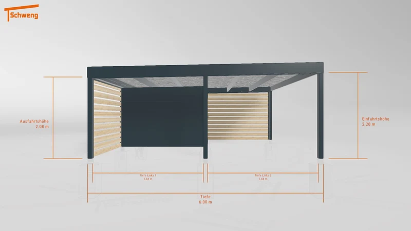 #DE Schweng Flachdachcarport C600 (ID 9wxqwg) #MTG