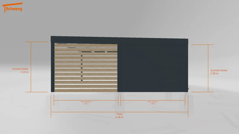 #DE Schweng Flachdachcarport C600 (ID 9wxqwg) #MTG
