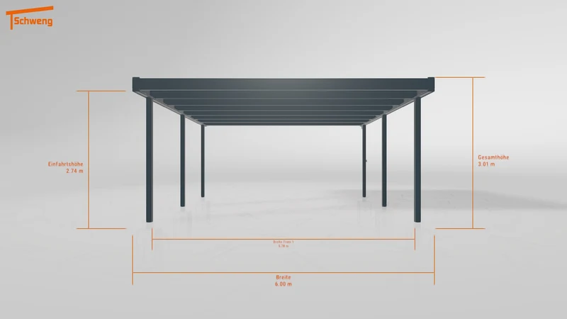 #DE Schweng Flachdachcarport C600+ (ID bkj3km) #MTG