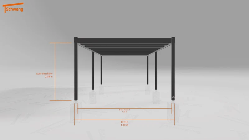 #DE Schweng Flachdachcarport C600 (ID k2rngq) #MTG