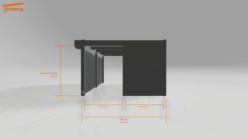 #DE Schweng Flachdachcarport C600 (ID 5m9kgq) #MTG