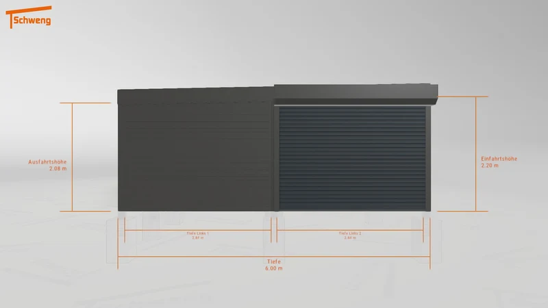 #DE Schweng Flachdachcarport C600 (ID 5m9kgq) #MTG